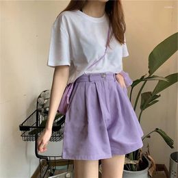 Women's Pants Pure Cotton Wide Leg Shorts For Women In Summer 2023 On The Internet High Waisted And Slimming Casual
