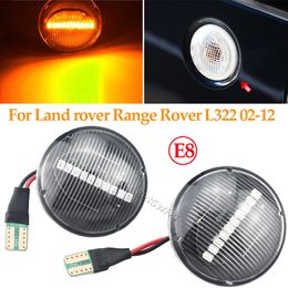 2X Canbus Amber LED Side Marker Indicator Signal Lights Black Lens For Land Range Rover MK III L322