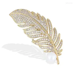 Brooches Fashionable High-end Brooch Women's Rhinestone Scarf Buckle Anti Glare