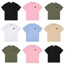 designer clothes Logo printed on cotton Men's T-Shirts Casual crew neck couple polo shirt Summer simple topstoney loose short sleeve top 01