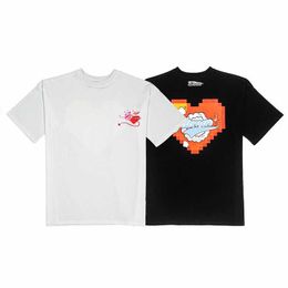 Men's T-Shirts VETEMENTS Tshirt Men Women 11 Pixel Love Print VETEMENTSShort Sleeved Shirt J230427