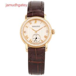 Ap Swiss Luxury Watch 18k Rose Gold Diamond Inlaid Manual Mechanical 27mm Women's Watch Watch 77209or Zz A067cr.01