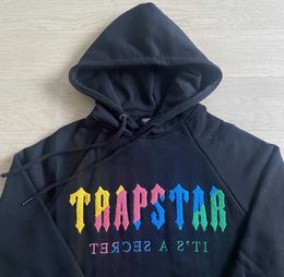 Men's Tracksuits 2022 Trapstar Shooters Hooded Men Woman Tiger Towels Embroidery Pullover Fleeces Sweatshirts Streetwear