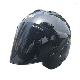 Motorcycle Helmets Men Helmet Top ABS Material Ladies Half Open Face Black ECE Approved