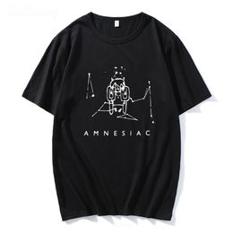 Mens TShirts Radiohead Amnesiac T Shirt Cute Cry Pattern Tshirt Band Rock Funny Music Tops 100 Cotton Print Loose Album Tees Female Men 230426