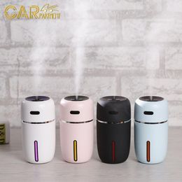Humidifiers Mini Anion Mist Maker 7 Colors Led Night Light Creative Aromatherapy Humidifier Portable Air Humidifier Car Accessories 230427