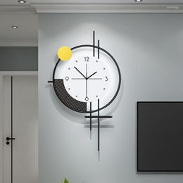 Wall Clocks Minimalist Metal Digital Clock Large Kitchen Modern Nordic Electronic Horloges Murales Room Decortion Items