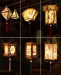 DIY Chinese retro style Portable Amazing Blossom Flower Light Lamp Party Glowing Lanterns For MidAutumn Festival Gift 2206103502024