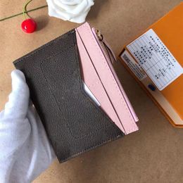 High quality New Fashion Classic Purse women Wallets Card holder Womens Stripes Textured Wallet Short Small Purses With dust bag a2912