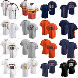 2023 Custom Astros Baseball Jerseys Maton Montero Neris Pressly Stanek Urquidy Valdez Diaz Salazar Bannon Hensley Julks Meyers