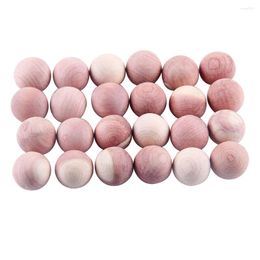 Storage Boxes 24pcs Cedar Wood Balls For Closet Drawers Freshener