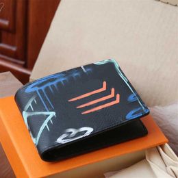 M81847 New Designer wallet for men Short wallets 5A high-end Canvas genuine leather card holder Fashion simple Credit card money c225W