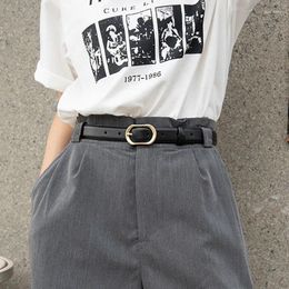 Belts Pin Buckle For Women Men Fashion Casual Punk Style Pu Leather Waistband Waist Belt Black Brown