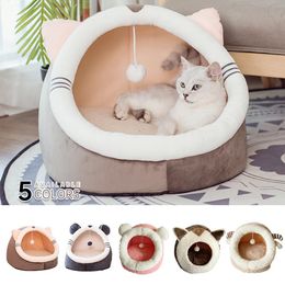 Carrier Washable Sweet Cat Bed Warm Pet Basket Removable Kitten Lounger Cushion Cat House Soft Small Dog Mat Bag Cosy Cat Bed Sofa House