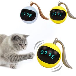 Toys Cat Toy Colourful Led Funny Magic Ball Electric Intelligence Rolling Ball USB Charging Pet Supplies Accessories