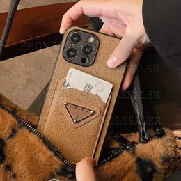Beautiful iPhone Phone Cases 15 14 Pro Max Luxury P Leather Card Slot Hi Quality Purse 18 17 16 15pro 14pro 13pro 13 12pro 13 12 11 X Xs 7 8 Purse with Logo Box Man Woman