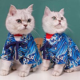 Clothing New Chinese Wind Cat Dog Clothes Hanfu Qiu Dong Thin Section and Wool Teddy Bear than Small Dogs Pet National Wind Clothing Coat