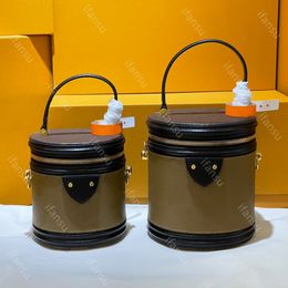 Luxury Design Classic Ladies Fashion Retro Round Rich Bucket Shoulder Handbag Cosmetics Bags Versatile Higher Sense