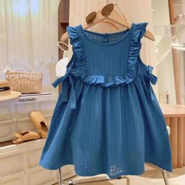 Girl Dresses Children's Dress Girls 2023 Summer Princess Spring And Autumn Cotton Knee-Length Children Fashion