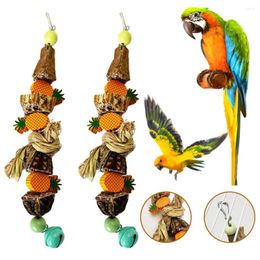 Other Bird Supplies Sturdy Toy Swing Chewing Training Small Parrot Hanging Decor Cage Natural Grass Pet Bite Relieve Boredom