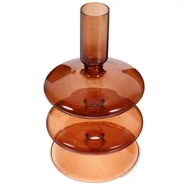 Candle Holders Tabletop Decor Floating Glass Jars Desktop Pillar Candles Decoration