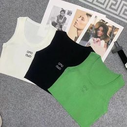 tank Cropped Top tank top T Shirts Women Knits Tee Knitted Sport Top Tank Tops Woman Vest Yoga Tees Black Casual Sleeveless Backless Top Shirts