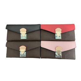 Long Wallet for Women and Men Designer Zipper Bag Ladies Card Holder Pocket Top Quality Coin Purse In 4 colors3611