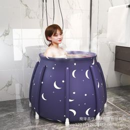 Bathtubs Thickened adult folding bath bucket children Bath barrel infant bathtub household bathtub