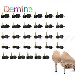 Shoe Parts Accessories 60PcsSet High Heel Stoppers Repair Tips Pins for Women Shoes Heels Protector Taps Dowel Lifts Replacement Care 231127