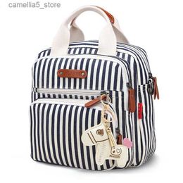 Diaper Bags Women's Bag Multifunctional Large-capacity Mommy Bag Fashion Mother-infant Bag Canvas Small Square Bag Baby Girl Diaper Bag Q231127