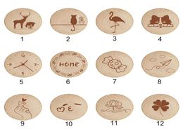 Blank DIY Wooden Round Shape Beer Bottle Opener Coaster Fridge Magnet Decoration Magnetic Refrigerator Magnets Multi Stylesa308931109