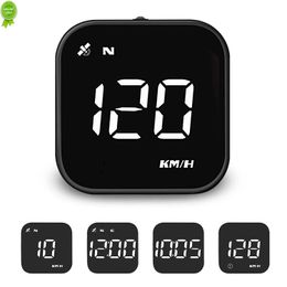 New GPS HUD Car Head Up Display Holder 2.5 Inch Screen Stand LED Clock Compass Speedometer KMH Overspeed Alarm On Board Computer