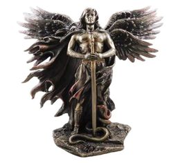 Bronzed Seraphim Sixwinged Guardian Angel With Sword And Serpent Big Statue Resin Statues Home Decoration 2112298867952