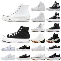 Scarpe di tela firmate uomo donna scarpe casual con piattaforma inferiore spessa Primavera e autunno Converse Classiche scarpe alte basse in bianco e nero, comode scarpe converse