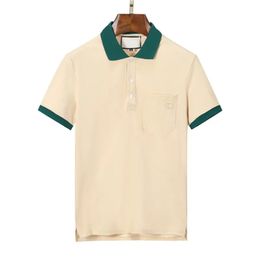 23SP Summer 100%Cotton Men Polo T-shirt Luxury Brand Clothes Italy DesignerLOGO Print Fashion Clothing shirt Trend Short sleeve TshirtM-3XL
