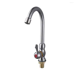 Bathroom Sink Faucets Durable Kitchen Faucet Mixer Taps Cold Water Tap Deck Mounted Accessories Plastic Steel Single Lever