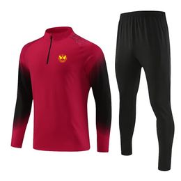 Association of Selangor Men's sportswear outdoor training clothing adult semi-zipper breathable sweatshirt jogging casual long sleeve suit