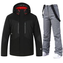 Skiing Suits High Quality Winter Ski Suit Men Snowboard Jacket and Baggy Pants Super Warm Waterproof Windbreaker Outdoor Snowmobile Clothing 231127