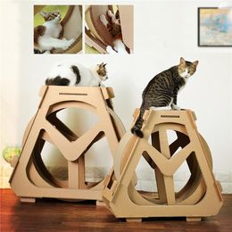 Scratchers Pet Cat Treadmill Roller Sport Pet Cat Supplies Corrugated Cat Scratch Board Ferris Wheel Cat Running Wheel Weight Loss Device