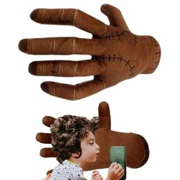 Arts and Crafts 2023 Wednesdays Adams Hands Plush Toys Adams Family Wednesdays Hand Ornament Figurine Adams Movie Decor Holiday Gifts Y23