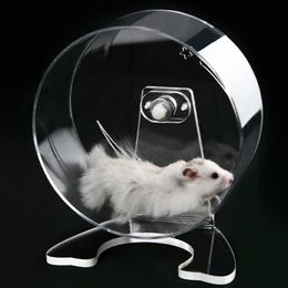 Wheels Hamster Silent Running Wheel Acrylic Transparent Hamster Wheel Small Pet Running Wheel Pet Exercise Toy Cage Accessories