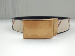 Fashion designer belt mens belt luxury belts for man gold silver buckle belts for women designer width 3.8cm striped sided ceinture