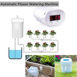 Watering Equipments 8/4/2 Head Automatic Watering Pump Timer System Indoor Water Pump Controller Flowers Plant Home Sprinkler Drip Irrigation Device 231127
