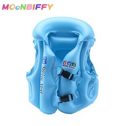 Sand Play Water Fun Kids Baby Life Inflatable Swim Vest PVC Children Assisted inflatable Swimwear For Sport Swimming Pool Accessories 230427