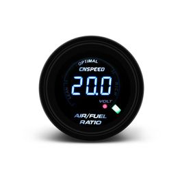 Fuel Gauges Cnspeed 2 Inch 52Mm Leds Digital Voltmeter Gauge Metre Racing Air Ratio With Light Drop Delivery Mobiles Motorcycles Dh7O1