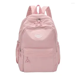 School Bags Backpack Designer Bag Korea Girls' Nylon Girl Fashion Simple Women's Backpacks Trend 2023 Travel Pink Kawaii Bolsas