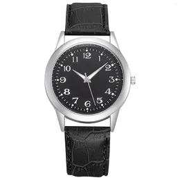 Wristwatches Quartz Watch For Men Men'S Minimalist Luminous Digital Graduated Belt