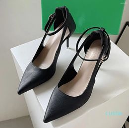 Dress Shoes Women Green Pumps Sandals Stilettos Summer 2023 Party Pointed Toe Sexy