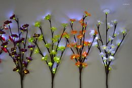 Decorative Flowers LED Battery Blossom Plum Branch Light 20" 20L White Up 7 Colours Of For You To Choice