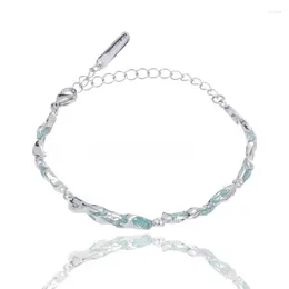 Link Bracelets Mint Colour Bracelet For Women/Wanderer Poets Collection Handicrafts Small And High End Feel Accessories